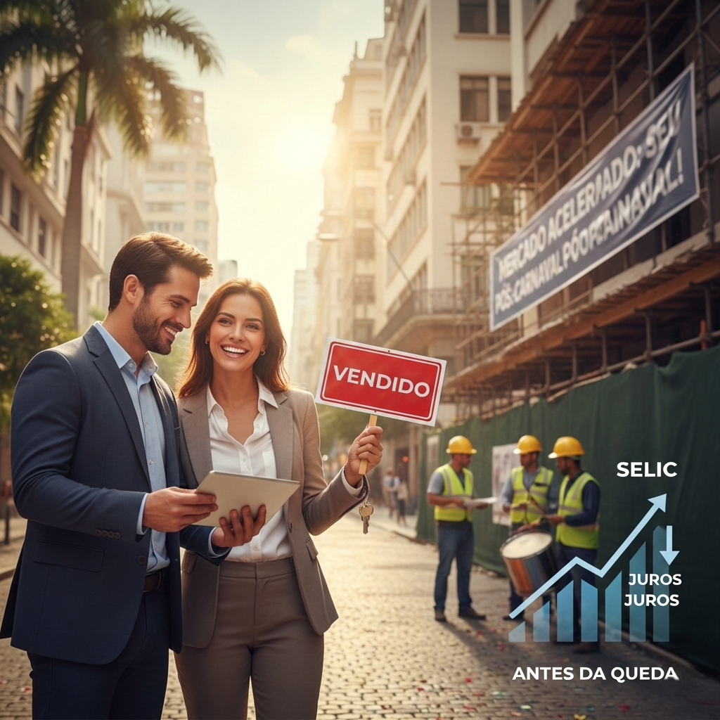 Imagem do post: Depois do Carnaval, o mercado acelera: por que este pode ser o melhor momento para comprar um imóvel — mesmo antes da queda da Selic