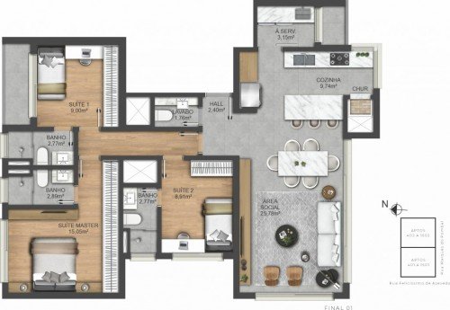 Foto 0 de Empreendimento Reserva Marquês -  no bairro Moinhos de Vento, POA/RS - 38676